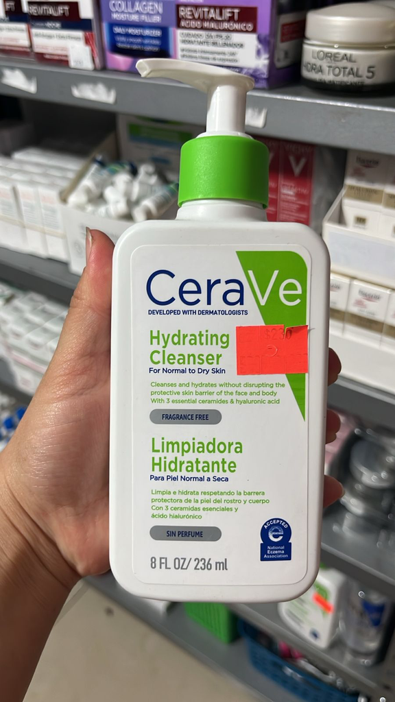 Limpiador hidratante Cerave verde 236ml