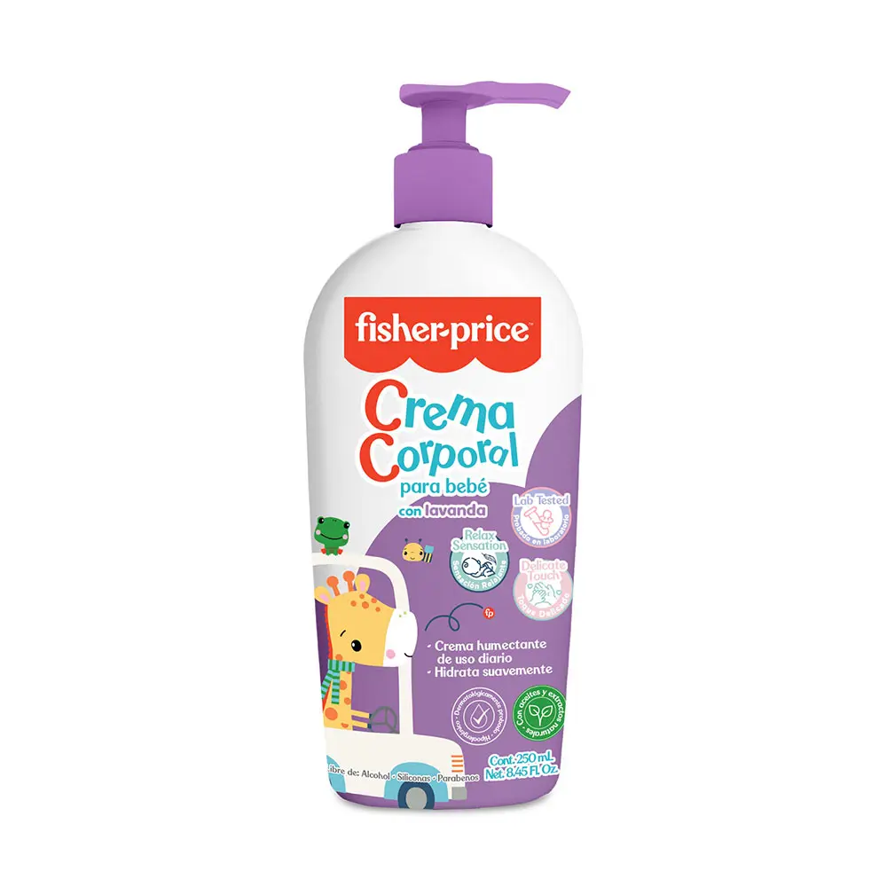 [7506110684428] Crema Corporal Fisher Price Lavanda 250 ml
