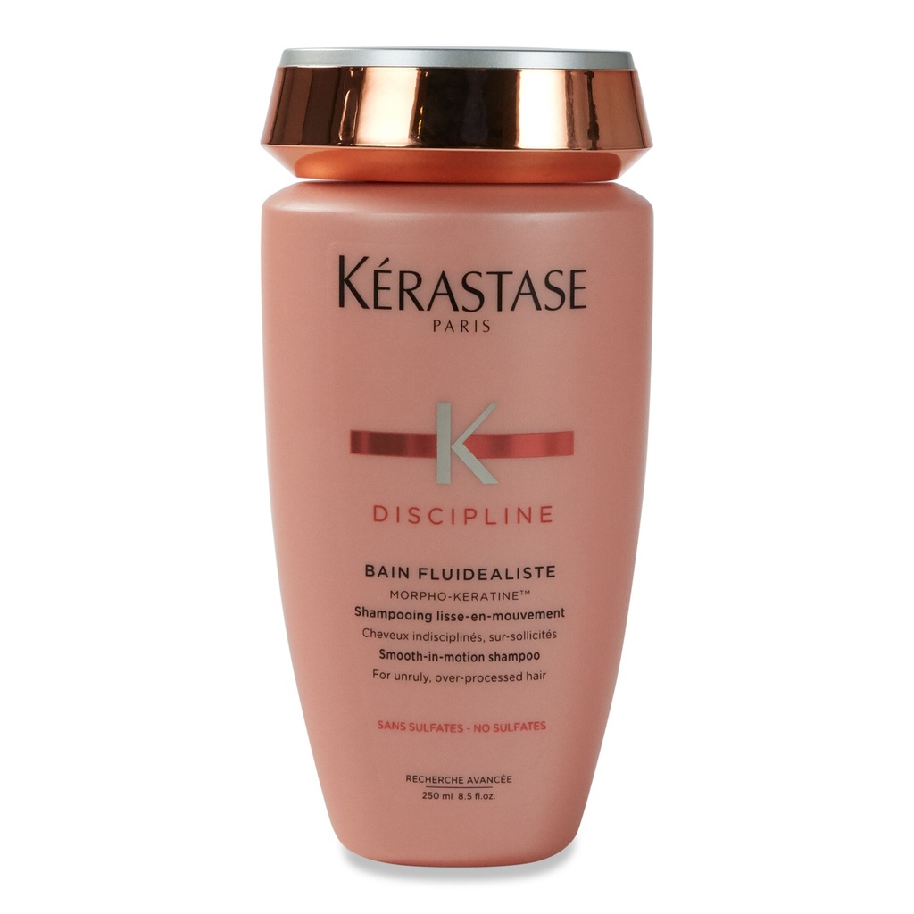 Kerastase Discipline Bain Fluidealiste Shampoo | Smoothing Anti-Frizz Shampoo | Leaves Hair Feeling Soft and Nourished |With Morpho-Keratine | Sulfate-free | For All Hair Types | 8.5 Fl Oz