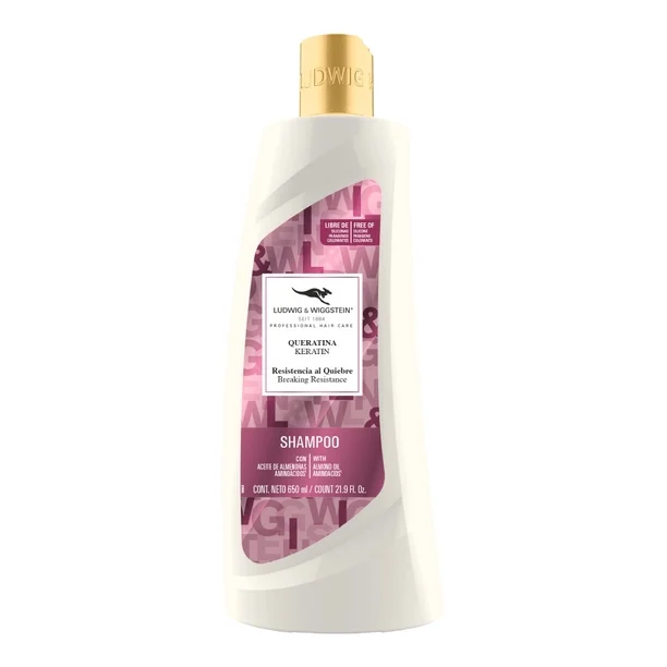 Ludwig And Wiggstein - Champú Keratina Aceite Reparador 425 ml 