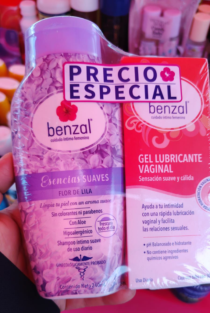 Benzal morado más lubricante